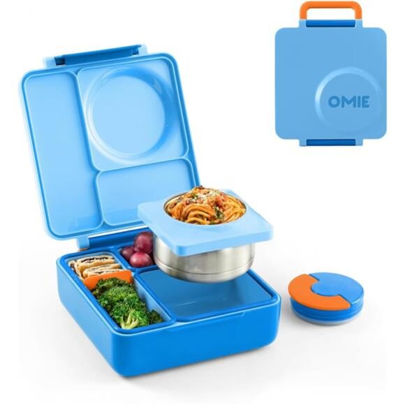 OmieBox Bento Box for Kids - Insulated Bento Lunch Box with Leak Proof Vacuum - Picture 1 of 7